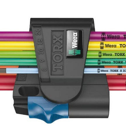 Wera 967/9 TX XL Multicolour HF 1 Winkelschlüsselsatz mit Haltefunktion, lang - Maranos.de