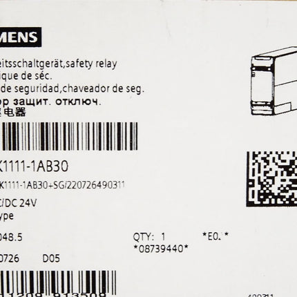 Siemens Sicherheitsschaltgerät 3SK1111-1AB30 / Neu OVP - Maranos.de