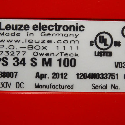 Leuze electronic Barcode Positioniersystem BPS 34 S M 100 50038007 / Neu - Maranos.de