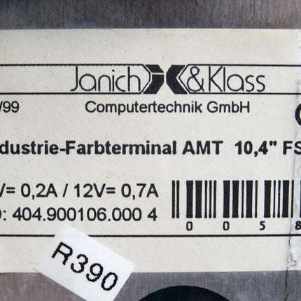 Janich & Klass Industrie-Farbterminal AMT 10.4" FSTN (mit Druckschalter)