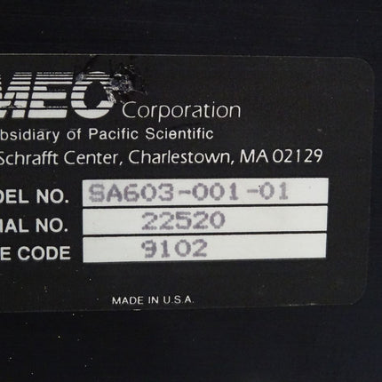 Imec Pacific Scientific Servo Amplifier SA603-001-01 SA60300101