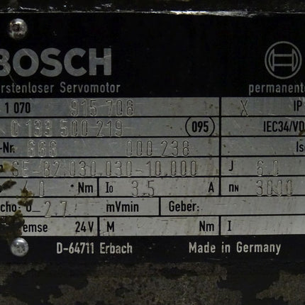 Bosch SE-B2.030.030-10.000 Bürstenloser Servomotor  3000 Rpm