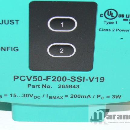 PEPPERL+FUCHS Optischer Lesekopf PCV50-F200-SSI-V19 / Part 265943 | Maranos GmbH