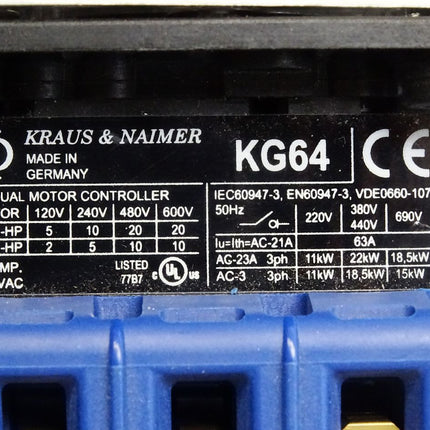 Kraus & Naimer KG64 B T103/01 KG64B.T103/01 Lasttrennschalter - Maranos.de
