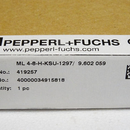 Pepperl+Fuchs Lichtschranke 419257 ML 4-8-H-KSU-1297 / Neu OVP - Maranos.de