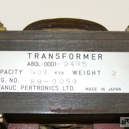 Fanuc Transformer A80L-0001-0495 / A80L00010495 / S8-0055