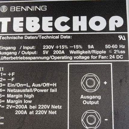Benning Tebechop NT006-2 E230 G5/200W-PN 02 - Maranos.de