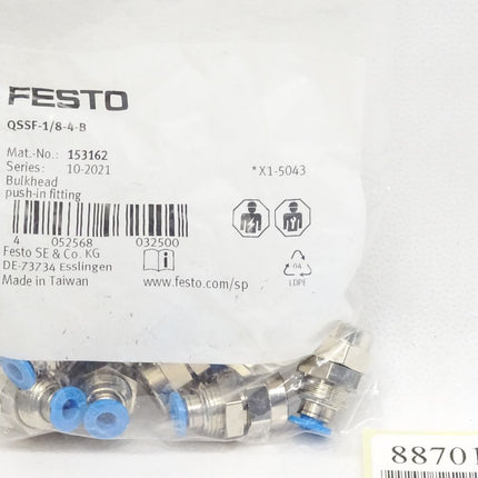 Festo QSSF-1/8-4-B / 153162 / Push-in fitting / Neu OVP