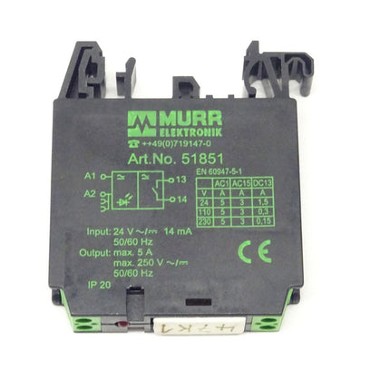 MURR Elektronik 51851 24V 14mA 50/60 Hz IP 20