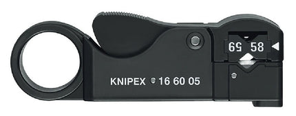 Knipex Koax-Abisolierwerkzeug 16 60 05 SB, Abisolier-/ Abmantelungswerkzeug - Maranos.de