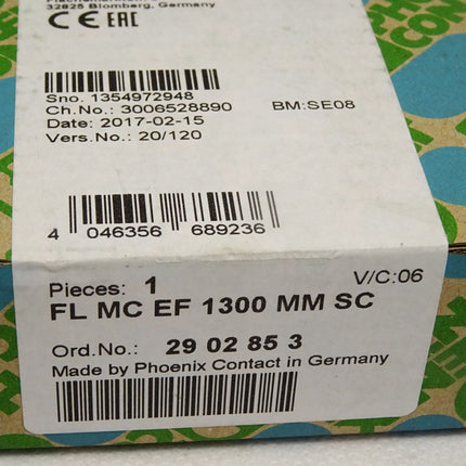 Phoenix Contact 2902853 FL MC EF 1300 MM SC LWL-Umsetzer / Neu OVP versiegelt - Maranos.de