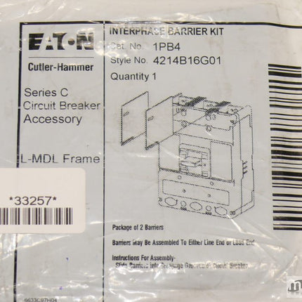 NEU/OVP Eaton Interphase Barrier Kit Cat.No. 1PB4 4214B16G01 für 3VF9724-1RA10 | Maranos GmbH