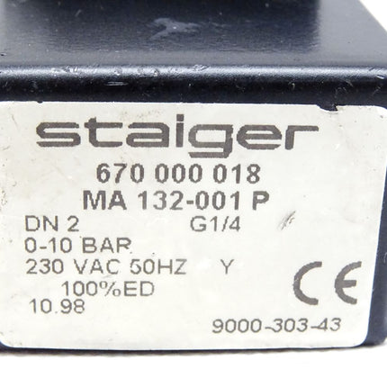 Staiger 680000382 / ZA-SAH-6F-S190 + 670000018 / MA132-001P
