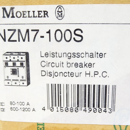 Moeller NZM7-100S Leistungsschalter / Neu OVP - Maranos.de