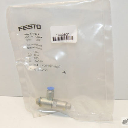 Neu-OVP: Festo HGL-1/8-QS-4 Rückschlag-Ventil  530039 | Maranos GmbH
