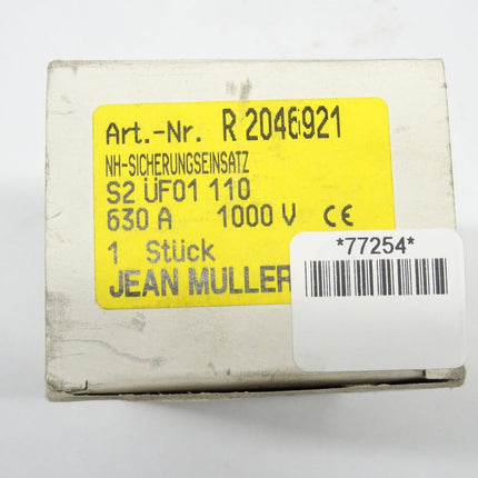 Jean Müller 630A-aR / 1000V/100kA S2üf01/110/630A / 1000V HLS 2 NEU-OVP