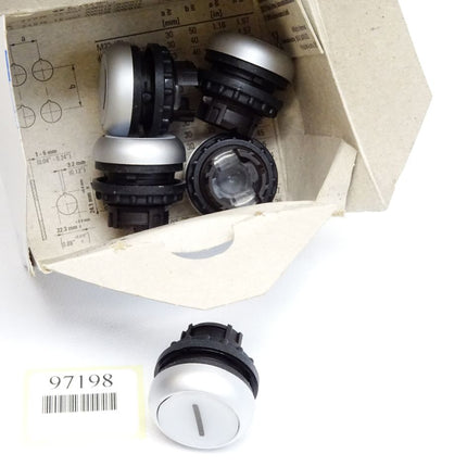 Eaton Leuchtdrucktaste weiß M22-DL-W-X1 M22-DL-W-X1Q / Inhalt : 5 Stück / Neu OVP