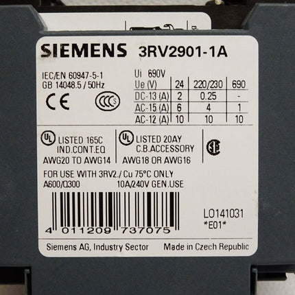 Siemens Sirius 3RV2011-1HA10 Leistungsschalter - Maranos.de