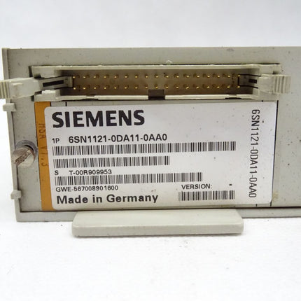 Siemens 6SN1121-0DA11-0AA0 Simodrive Regeleinschub 6SN1 121-0DA11-0AA0