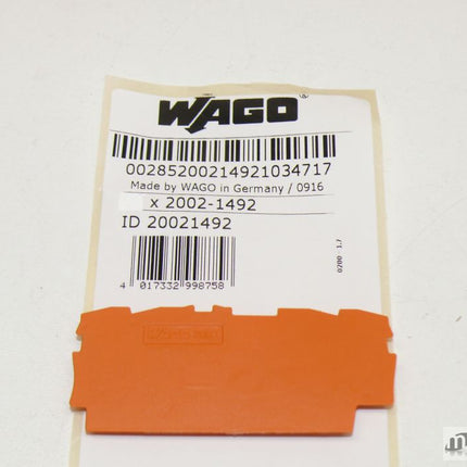 NEU 1x Wago 2002-1492 Abschluss- und Zwischenplatte 0,8mm