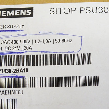 Siemens Sitop PSU300S 6EP1436-2BA10 6EP1 436-2BA10 / Neu OVP - Maranos.de