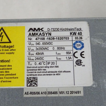 AMK AMKASYN KW40 / KW 40 / 40kVA / 47158/ 03.26