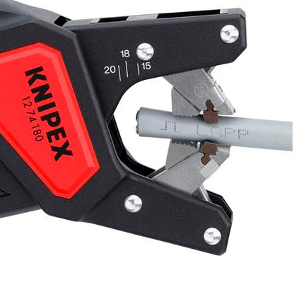 Knipex 1274180SB Automatische Abmantelungszange 4,4 - 7,5 mm² 12 74 180 SB - Maranos.de