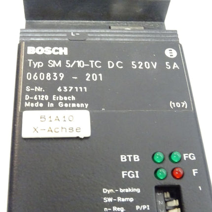 BOSCH SM 5/10-TC DC 520V 5A 060839-201 637111 Servomodul