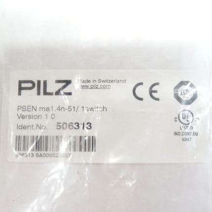 Pilz 506343 / switch 506313 PSEN ma1.4n-51 / 506301 actuator PSEn ma1.4-10mm / Neu OVP