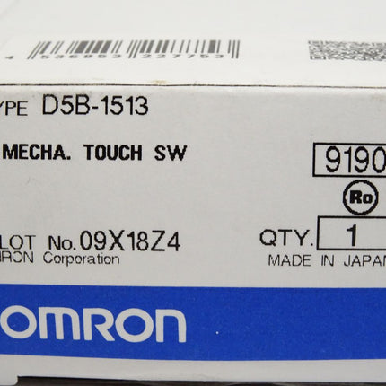 Omron Industrie Schalter D5B-1513 Mechanical Touch Switch / Neu OVP - Maranos.de