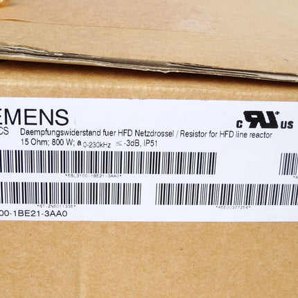 Siemens Sinamics Dämpfungswiderstand 6SL3100-1BE21-3AA0 / Neu OVP