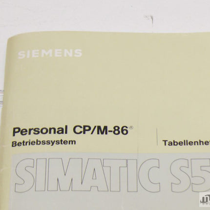 Siemens Simatic S5 Automatisierungssystem S7-300 Operationsliste 7106087 -0101
