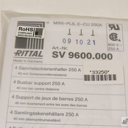 NEU-OVP Rittal SV9600.000 4 Sammelschienenhalter 250A | Maranos GmbH