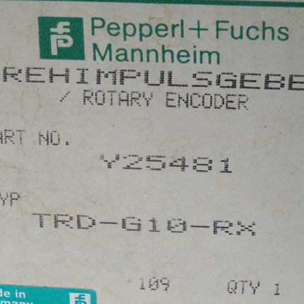 Pepperl+Fuchs Drehimpulsgeber Y25481 TRD-G10-RX / Neu OVP - Maranos.de