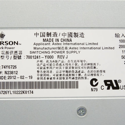 Emerson 7001241-Y000 Switching Power Supply - Maranos.de