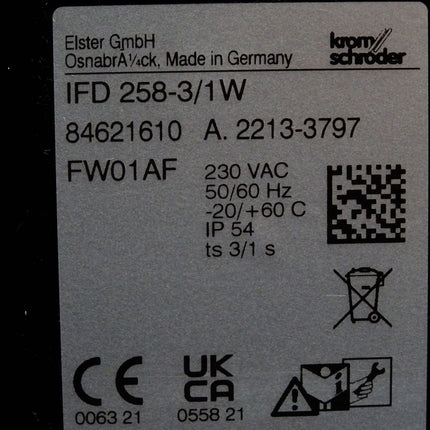 Krom Schröder IFD IFD258-3/1W 84621610 Gasfeuerungsautomate - Maranos.de