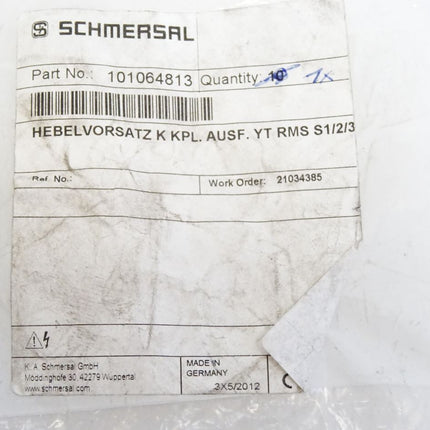 Schmersal 101064813 Hebelvorsatz K KPL AUSF YT RMS S1/2/3 / Neu OVP - Maranos.de