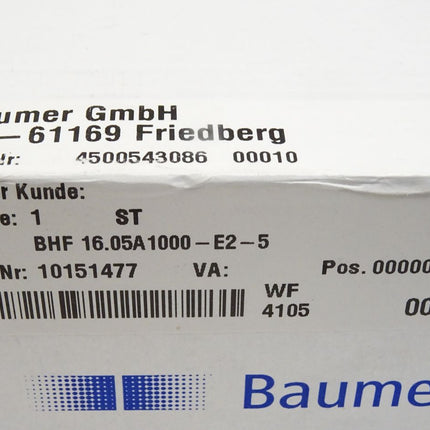 Baumer Encoder BHF 16.05A1000-E2-5 10151477 / Neu OVP versiegelt - Maranos.de