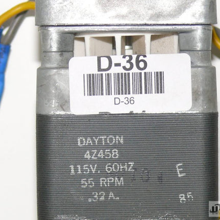 Dayton 4Z458 Magnetmotor 115V, 60HZ 55 RPM