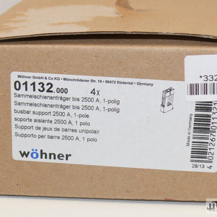 NEU-OVP Wöhner 01132.000 Sammelschienenträger bis 2500A 1-polig | Maranos GmbH