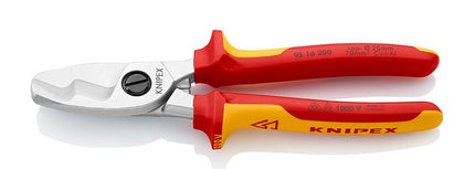 Knipex 95 16 200 VDE-Kabelschere mit Doppelschneide 9516200 - Maranos.de