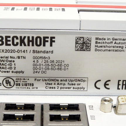 Beckhoff CX2020-0141 CPU-Grundmodul - Maranos.de