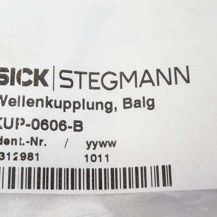 Sick Wellenkupplung, Balg KUP-0606-B / 5312981 / Neu OVP