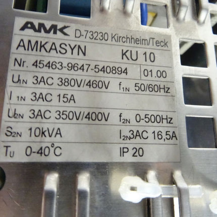 AMK AMKASYN KU10 / 45463-9647-540894/ v01.00 / Servomodul