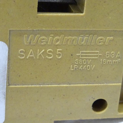 Weidmüller SAKS 5 / 63A / Sicherungshalter für Hutschiene SAKS5