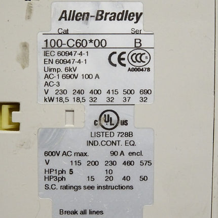 Allen Bradley 100-C60*00 Leistungsschütz - Maranos.de