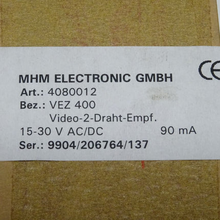 MHM Electronic VEZ400 Video-2-Draht-Emfänger neu-versiegelt