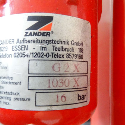 Zander Ecodry Adsorptionstrockner / Filter G2X/1030X + G2ZH/1030Z  16bar