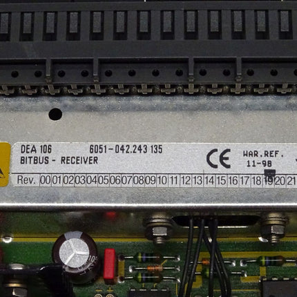 AEG DEA106 6051-042.243135 / 6051-042.243 135 / Rev19 / Bitbus receiver