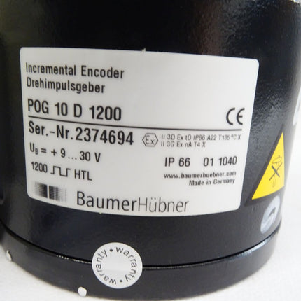 BaumerHübner Incremental Encoder / Drehimpulsgeber / POG10D1200 / Neu OVP